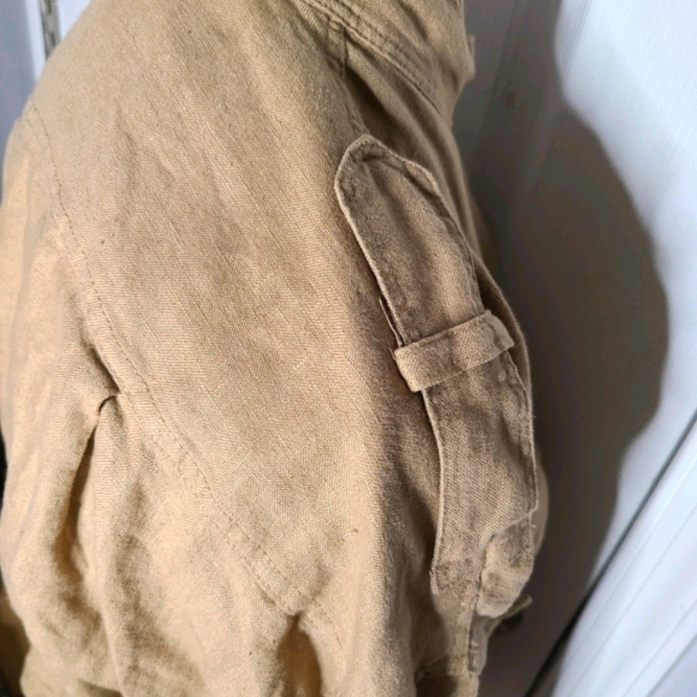 Zara Linen Basic Utility Jacket - image 6